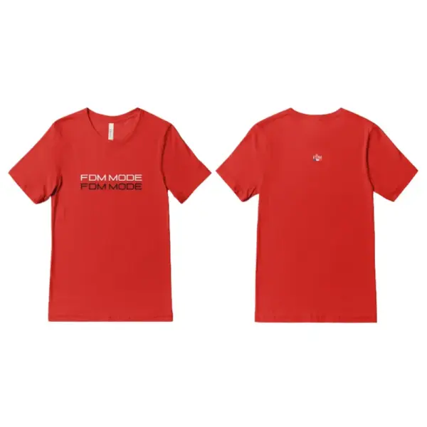 T-shirt Homme red T-shirt FDM Mode Homme