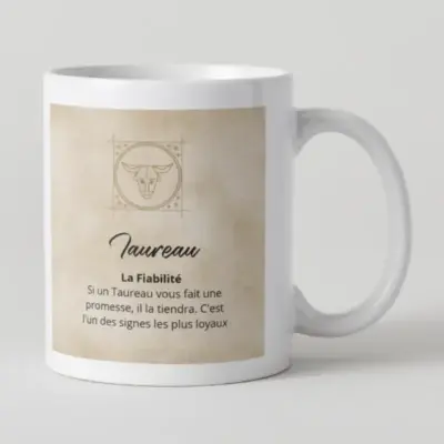 Tasse astrologique Taureau