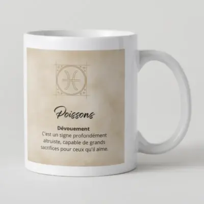 Tasse astrologique Poissons